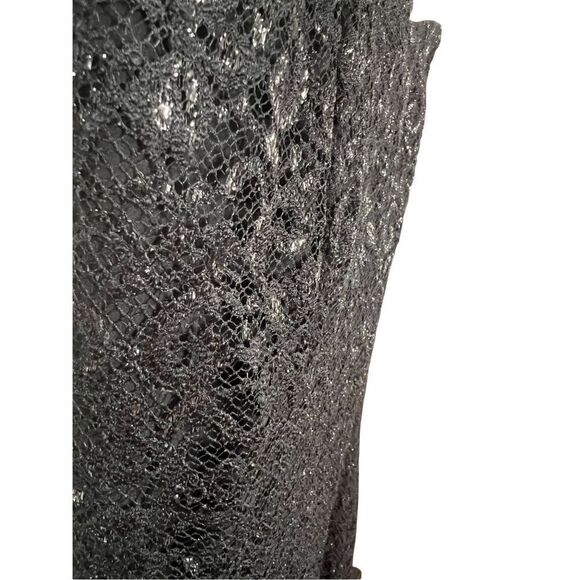 Lauren Ralph Lauren black lace fit and flare dress sz 10 - Picture 3 of 8